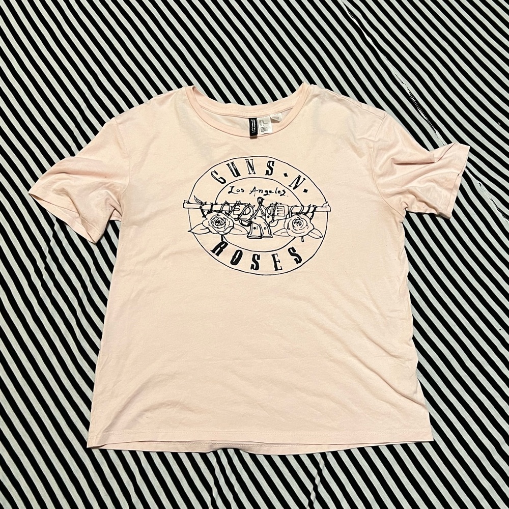 Light Pink Guns N Roses T-Shirt